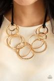 Load image into Gallery viewer, Spiraling Out Of COUTURE - Gold Necklace - 2021 Convention Collection - Barbara Towles Masterson&#39;s Store
