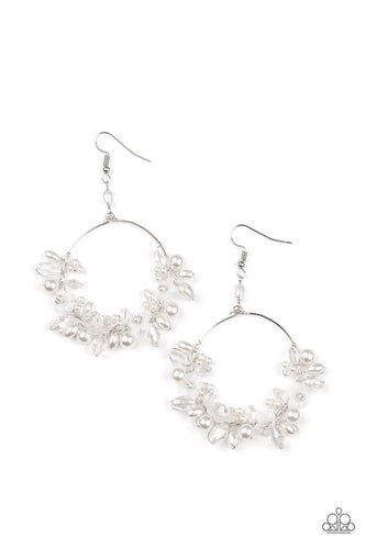 Floating Gardens - White Earrings Life of the Party February 2022 - Barbara Towles Masterson's Store