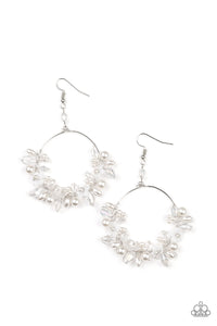 Floating Gardens - White Earrings Life of the Party February 2022 - Barbara Towles Masterson's Store