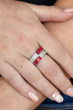 Load image into Gallery viewer, Put Them in Check - Red Paparazzi Ring
