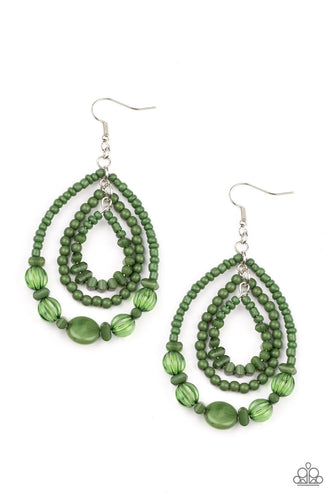 Prana Party - Green Earrings - Barbara Towles Masterson's Store