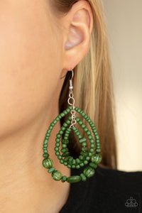 Prana Party - Green Earrings - Barbara Towles Masterson's Store