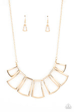 Load image into Gallery viewer, Full-Fledged Framed - Gold Paparazzi Necklace
