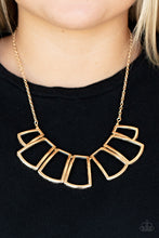 Load image into Gallery viewer, Full-Fledged Framed - Gold Paparazzi Necklace
