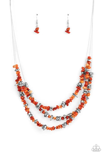 Placid Pebbles - Orange - Barbara Towles Masterson's Store