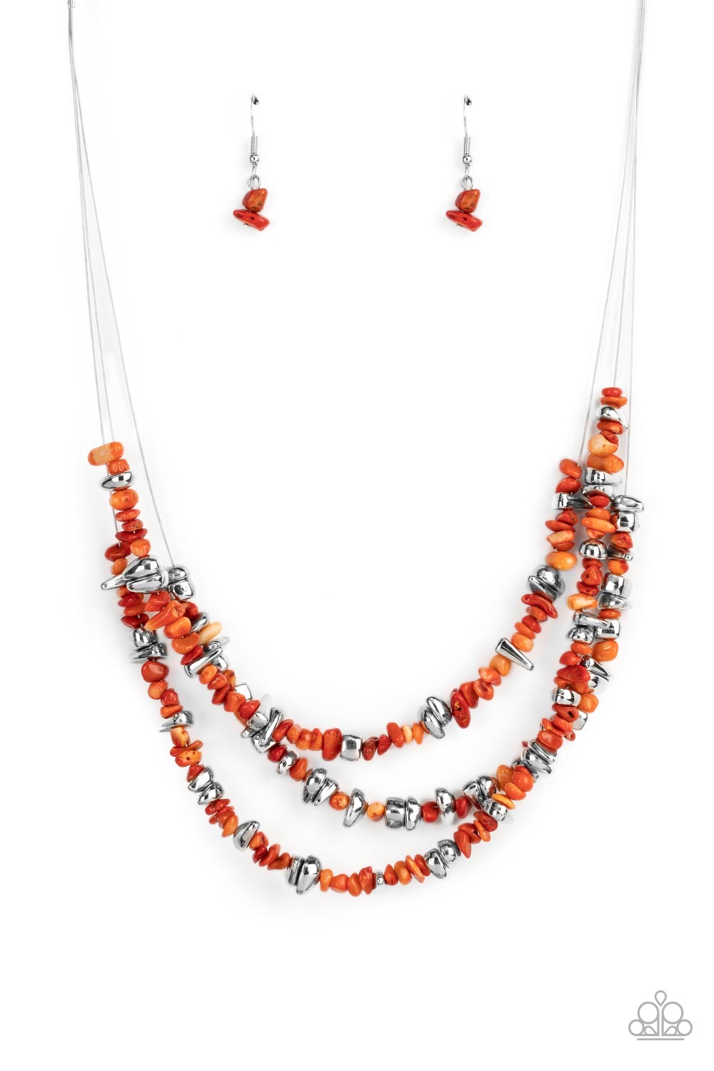 Placid Pebbles - Orange - Barbara Towles Masterson's Store