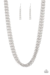 Dynamite Dynamo - Silver Paparazzi Necklace