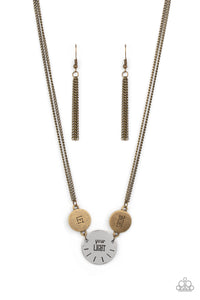 Shine Your Light - Brass Paparazzi Necklace
