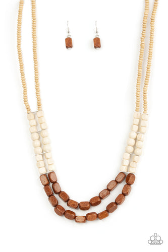 Paparazzi Bermuda Bellhop - Brown Necklace - Barbara Towles Masterson's Store
