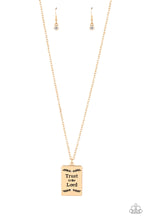 Load image into Gallery viewer, All About Trust - Gold Paparazzi Necklace
