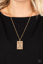 Load image into Gallery viewer, All About Trust - Gold Paparazzi Necklace

