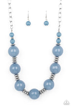Load image into Gallery viewer, Race to the POP - Blue Paparazzi Necklace
