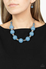 Load image into Gallery viewer, Race to the POP - Blue Paparazzi Necklace
