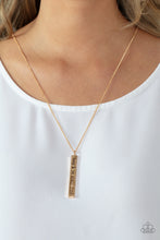 Load image into Gallery viewer, Matt 7:7 - Gold Paparazzi Necklace
