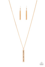 Load image into Gallery viewer, Matt 7:7 - Gold Paparazzi Necklace
