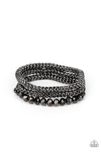 Load image into Gallery viewer, Gutsy and Glitzy - Black Paparazzi Bracelet
