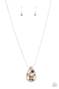 Seasonal Sophistication - Brown Necklace Paparazzi