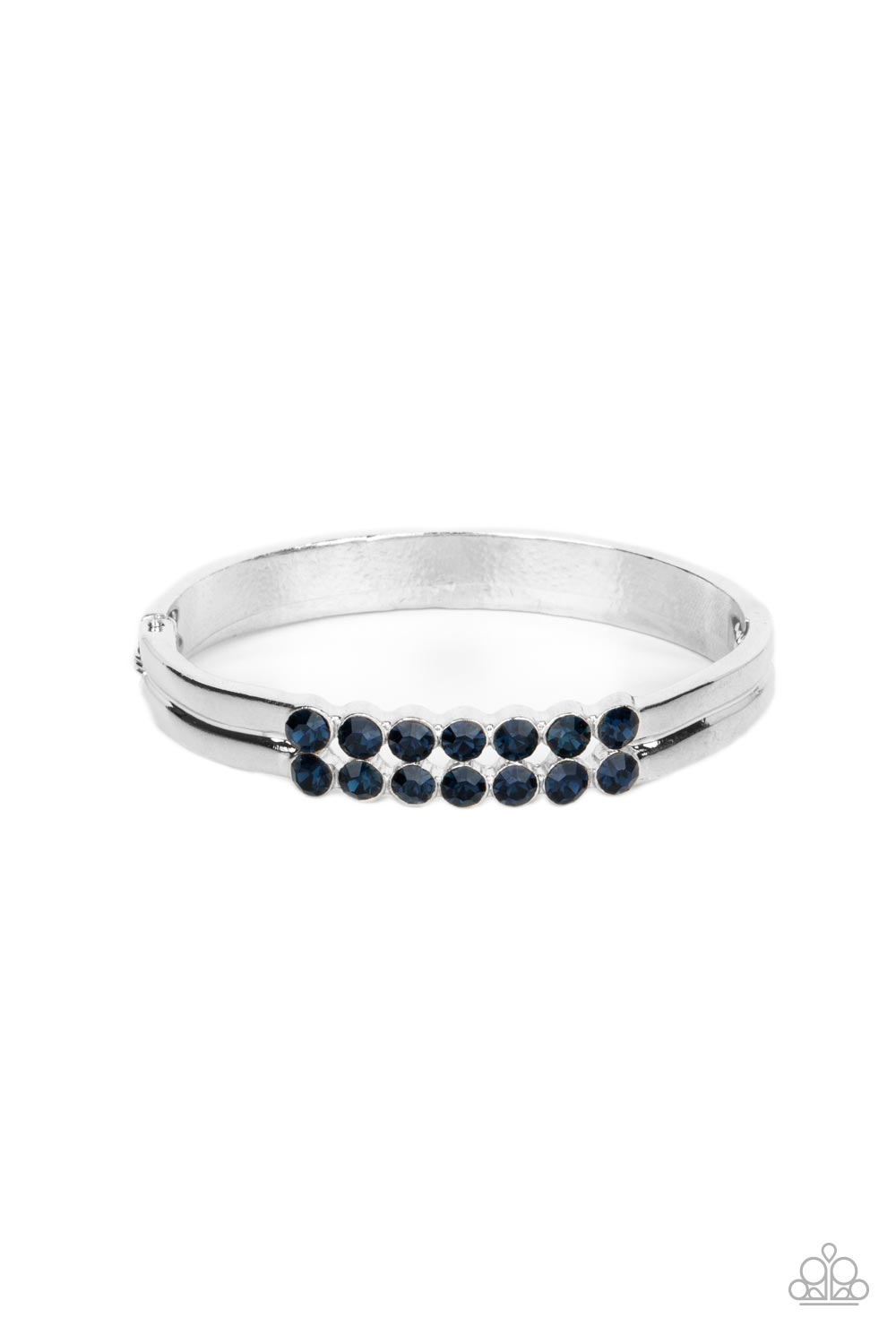 Doubled Down Dazzle - Blue Paparazzi Bracelet