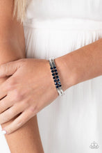 Load image into Gallery viewer, Doubled Down Dazzle - Blue Paparazzi Bracelet
