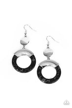 Load image into Gallery viewer, ENTRADA at Your Own Risk - Black Earrings Paparazzi
