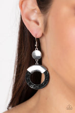 Load image into Gallery viewer, ENTRADA at Your Own Risk - Black Earrings Paparazzi
