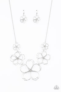 Paparazzi The Show Must GROW On - Silver Necklace - Barbara Towles Masterson's Store
