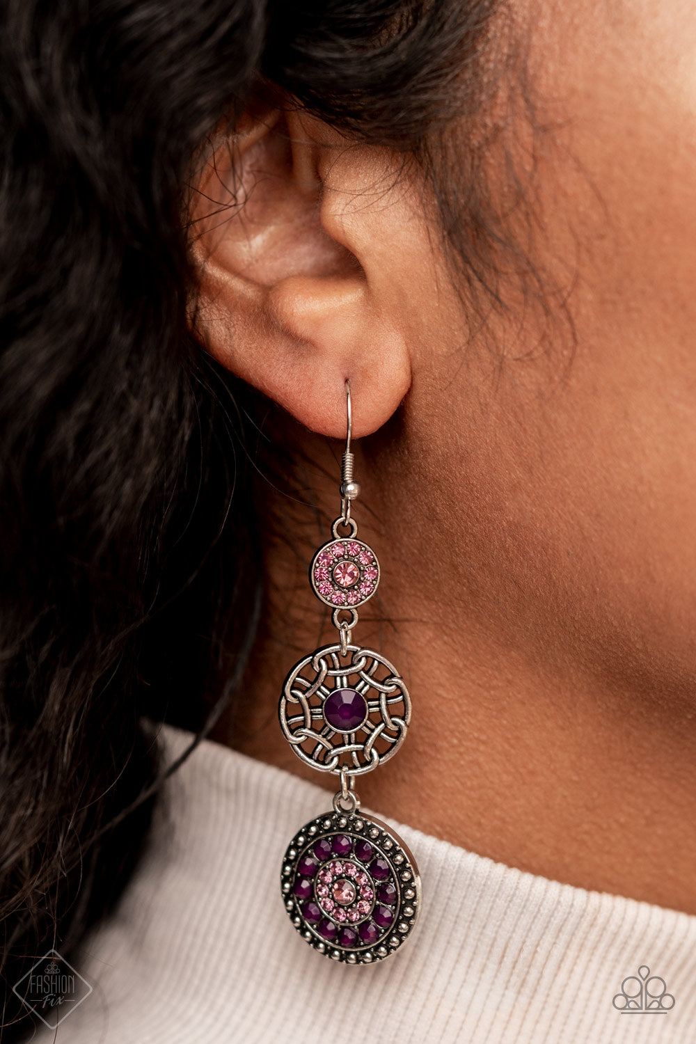 Farmhouse Hustle - Purple Earrings - Paparazz