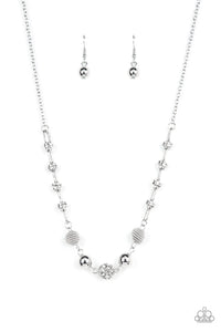 Taunting Twinkle - White Paparazzi Necklace