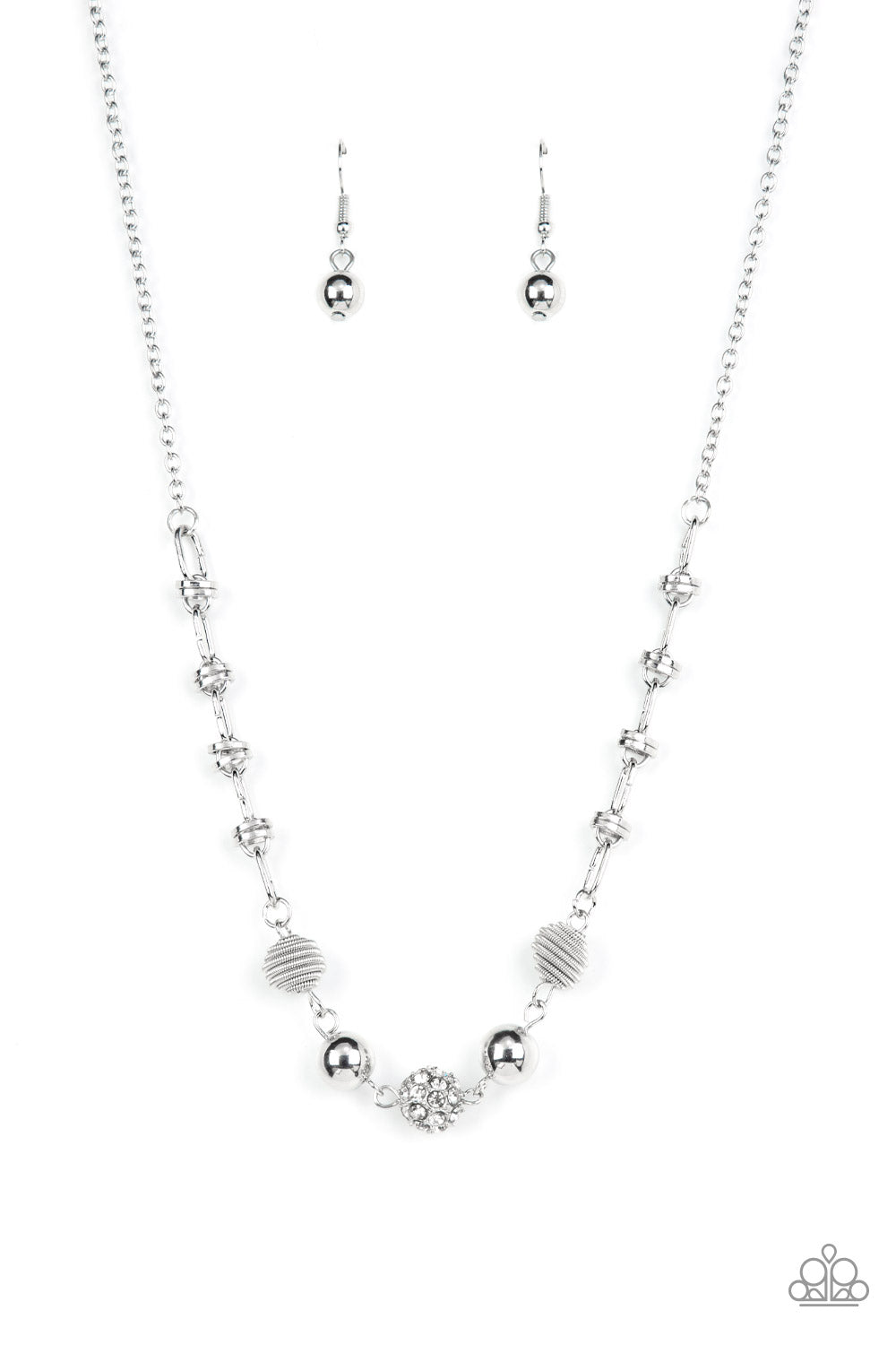 Taunting Twinkle - White Paparazzi Necklace