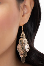 Load image into Gallery viewer, Cross It Off My List - Gold Paparazzi Earrings
