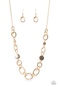 Industrial Intentions - Gold Paparazzi Necklace