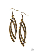 Load image into Gallery viewer, Twinkle for Two - Brass Paparazzi Earrings
