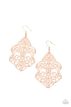 Load image into Gallery viewer, Festive Foliage - Rose Gold Paparazzi Earrings
