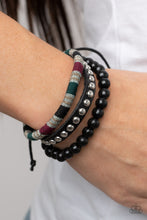 Load image into Gallery viewer, Loom Zoom - Black Paparazzi Bracelet
