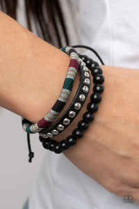 Loom Zoom - Black Paparazzi Bracelet