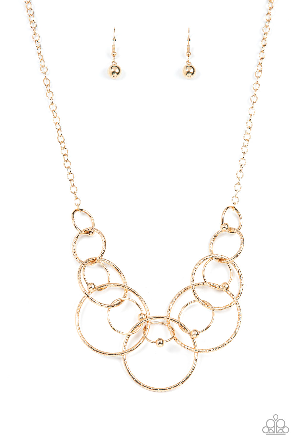 Encircled in Elegance - Gold Paparazzi Necklace