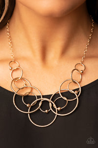 Encircled in Elegance - Gold Paparazzi Necklace