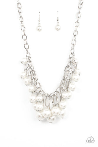 Powerhouse Pose - White Necklace - Barbara Towles Masterson's Store