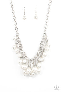 Powerhouse Pose - White Necklace - Barbara Towles Masterson's Store