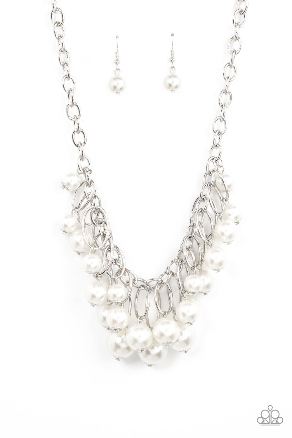 Powerhouse Pose - White Necklace - Barbara Towles Masterson's Store