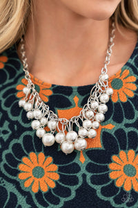 Powerhouse Pose - White Necklace - Barbara Towles Masterson's Store
