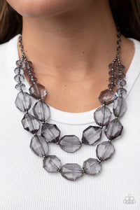 Icy Illumination - Black Necklace Paparazzi