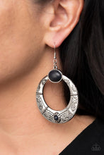 Load image into Gallery viewer, Garden Glyphs - Black Paparazzi Earrings

