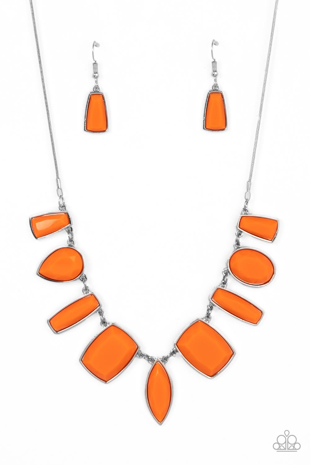 Luscious Luxe - Orange Paparazzi Necklace