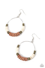 Load image into Gallery viewer, Earthy Esteem - Brown Earrings Paparazzi
