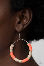 Load image into Gallery viewer, Skillfully Stacked - Orange Paparazzi Earrings
