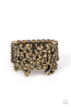 Load image into Gallery viewer, Sizzling Shimmer - Brass Paparazzi Ring
