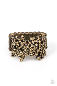 Sizzling Shimmer - Brass Paparazzi Ring