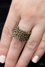 Load image into Gallery viewer, Sizzling Shimmer - Brass Paparazzi Ring
