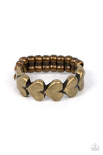 Load image into Gallery viewer, Rhythm of Love - Brass Paparazzi Ring
